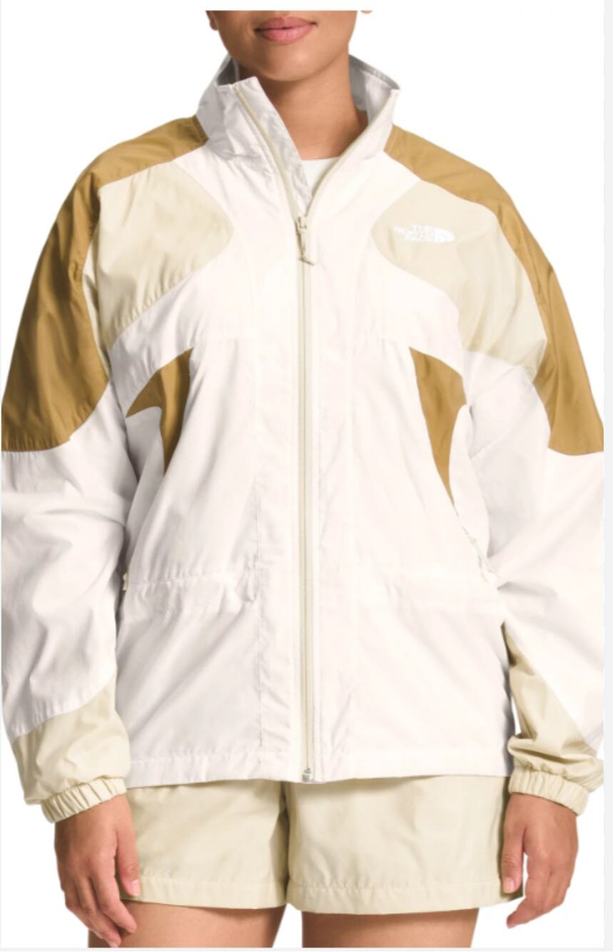 The North Face Windwall Travel Windbreaker Jacket Gardenia White S